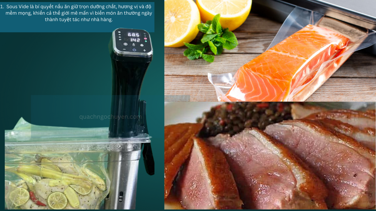 25 Món Ăn Ngon Chuẩn Kỹ Thuật Máy Nấu Chân Không Sous Vide