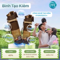 Bình tạo kiềm hydrogen FFE trong gia đình hiện đại – thói quen uống nước cho cả nhà