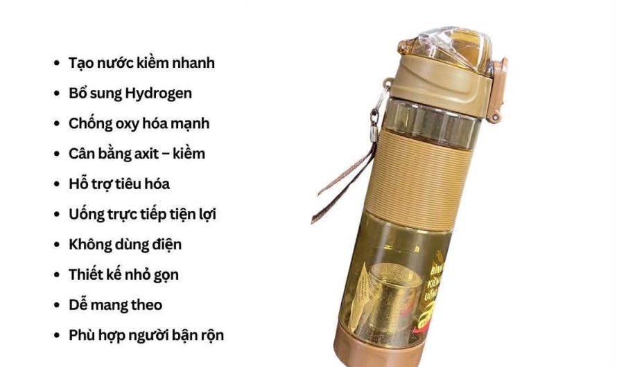 Bình kiềm trong sinh hoạt gia đình: Giải pháp nước uống được nhiều người lựa chọn